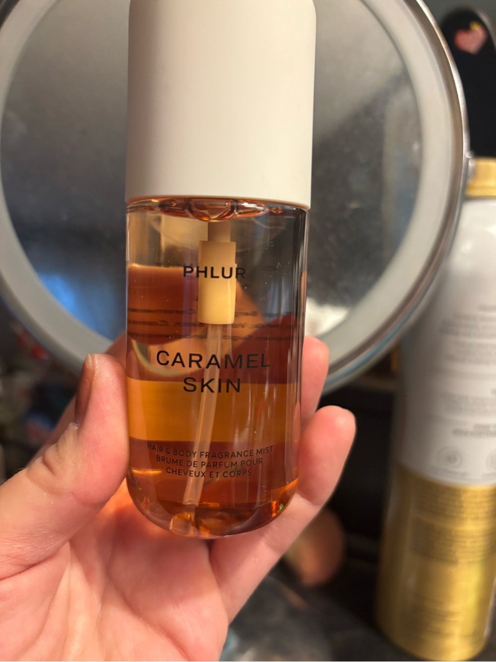 Phlur Caramel Skin Hair & Body Fragrance Mist - Amber